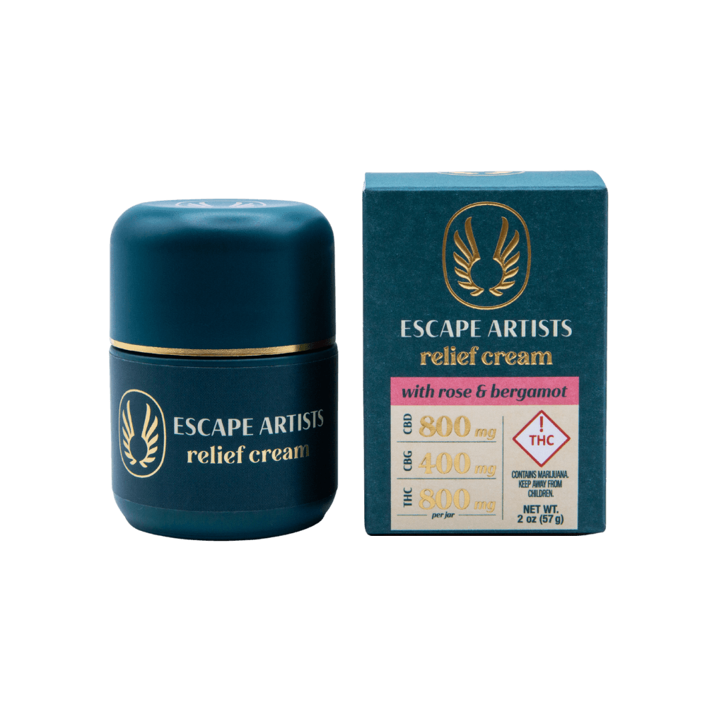 Escape Artists Rose & Bergamot Relief Cream 2:2:1 THC:CBD:CBG