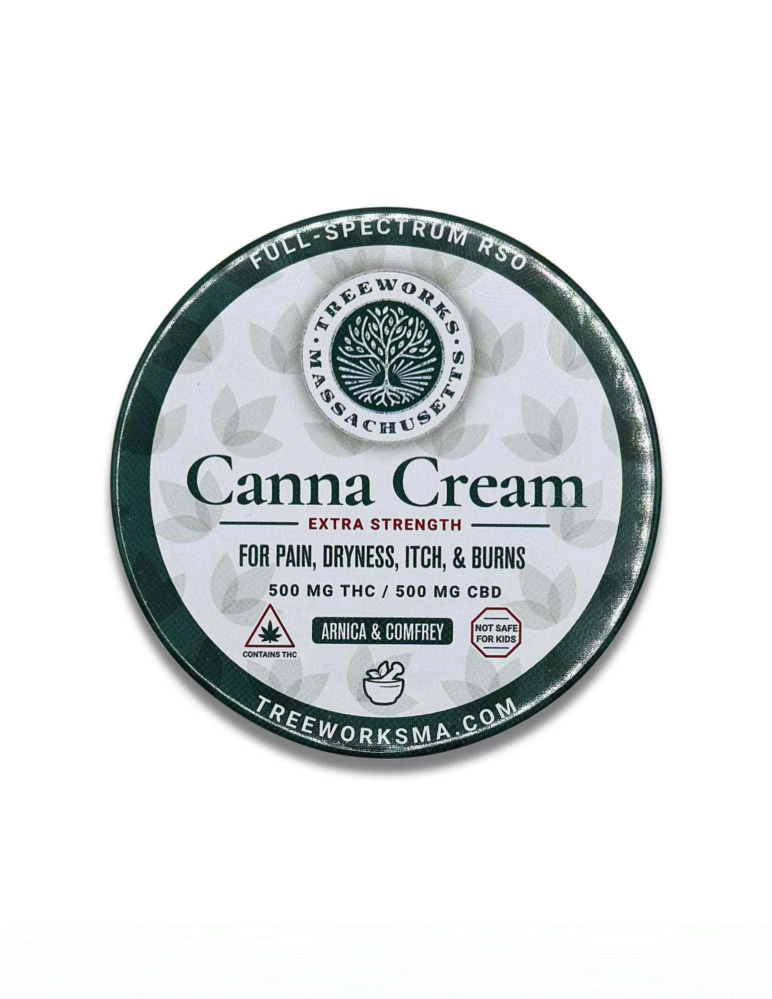 Treeworks Canna Cream Extra Strength 1:1 THC:CBD 60ml/500mg