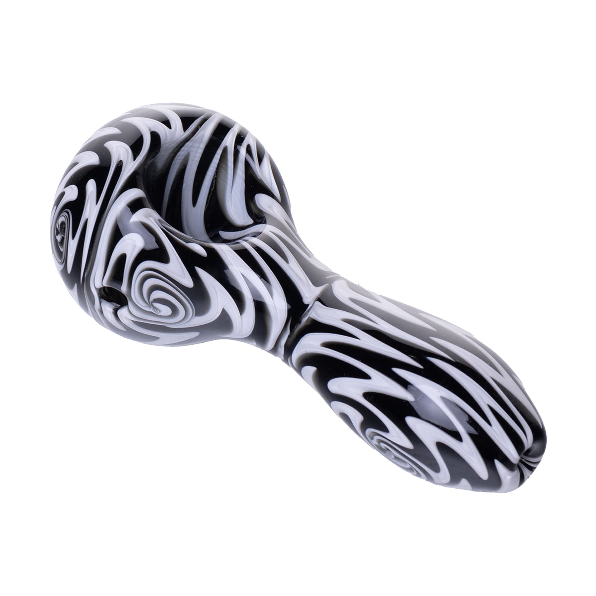Human Grade Wig Wag Spoon Pipe Model A Black/White