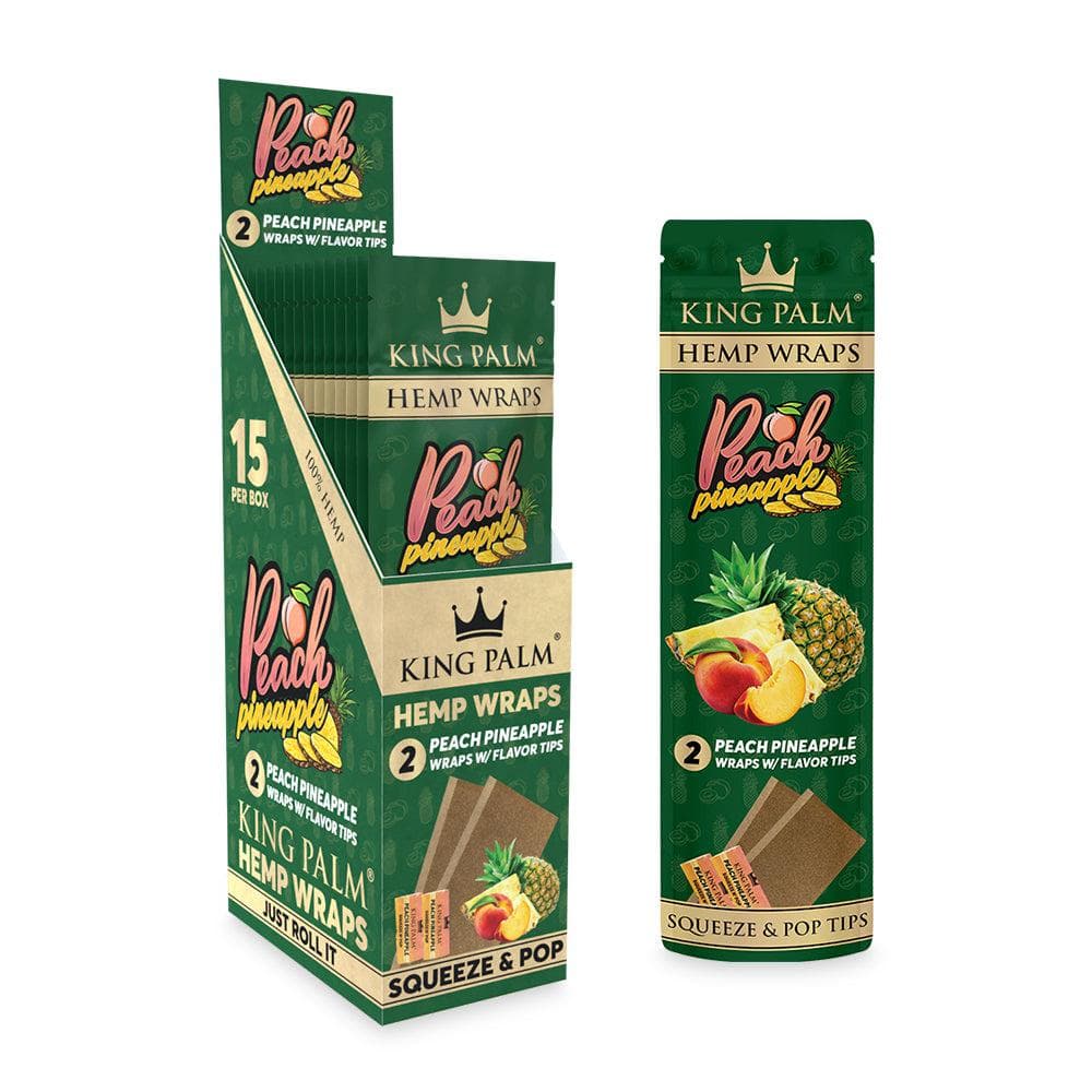 King Palm Hemp Wraps Peach Pineapple