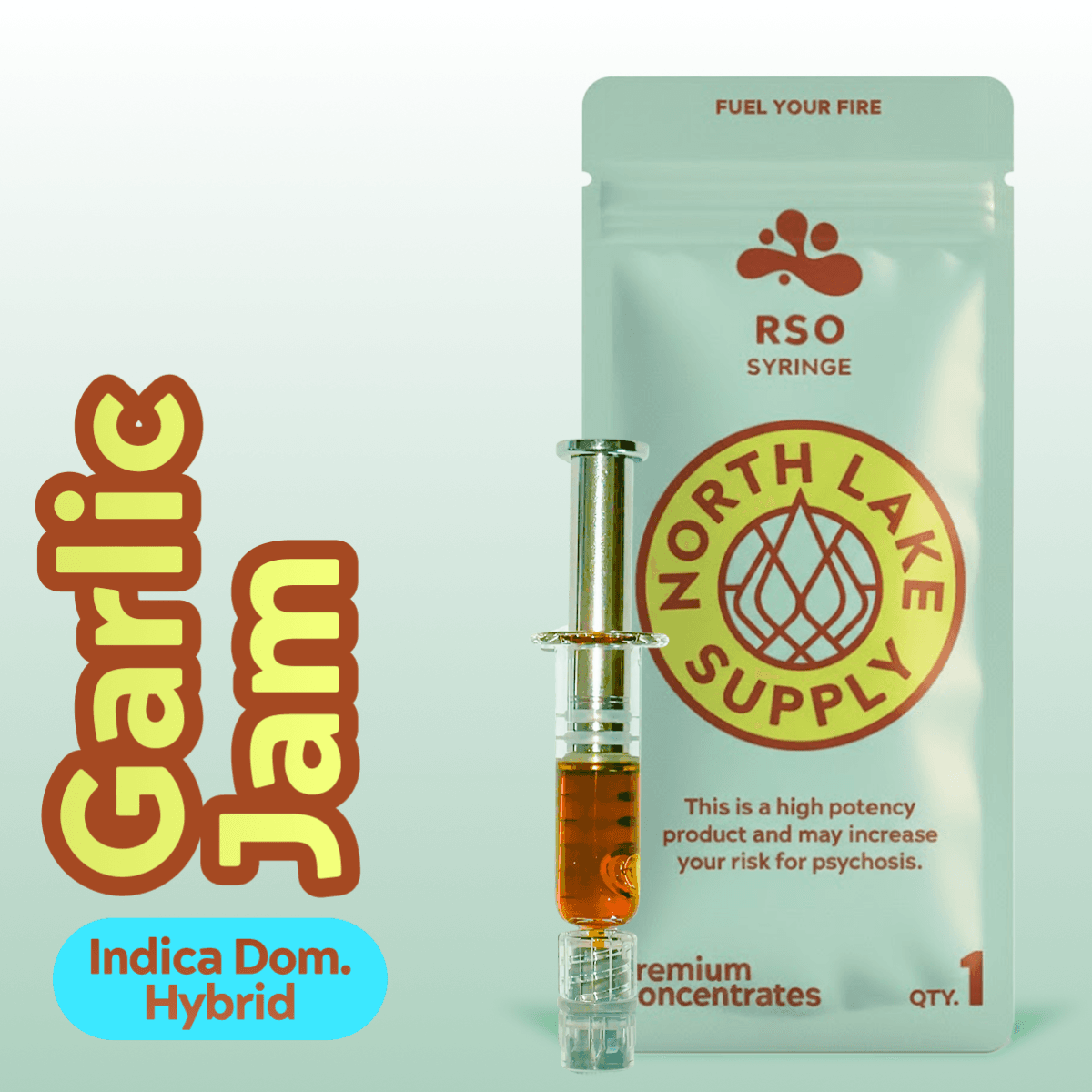 North Lake Supply Garlic Jam RSO Syringe