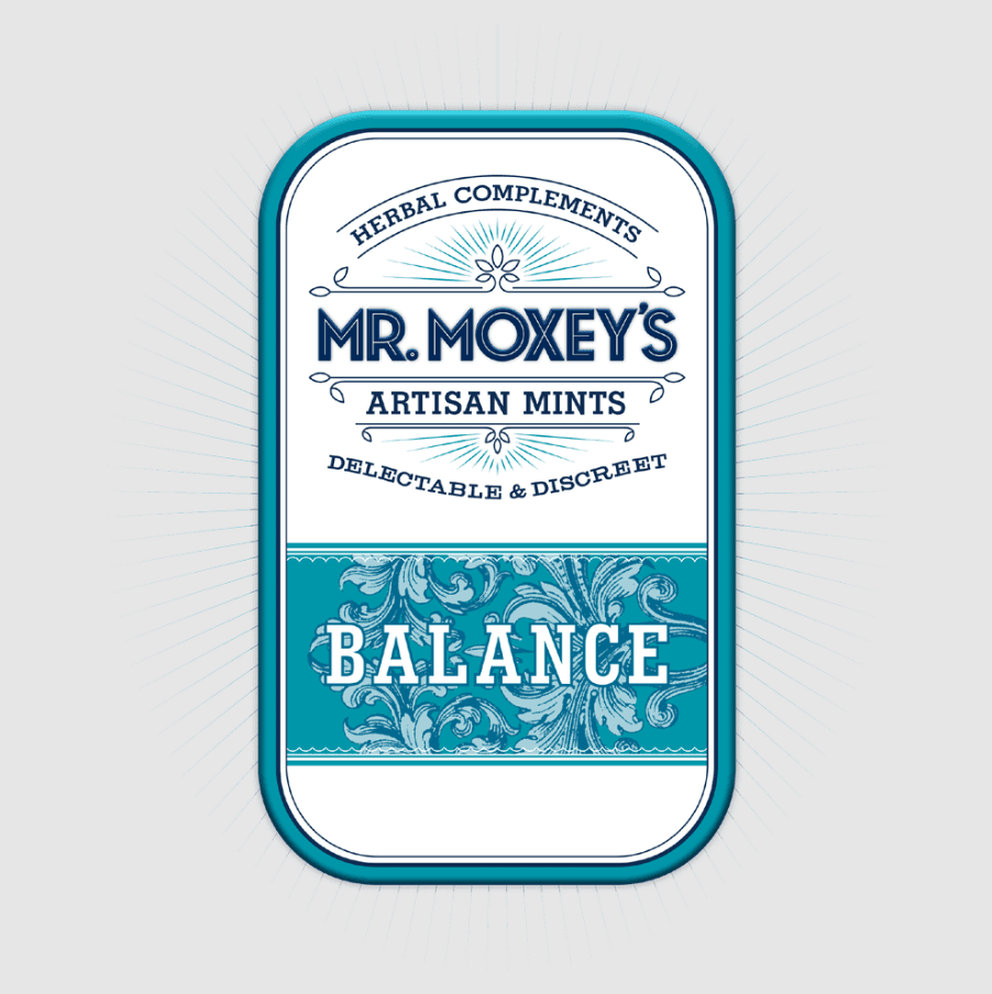 Mr. Moxey's Mints Balance Peppermint Mints 1:1 CBD:THC 20pk/100mg