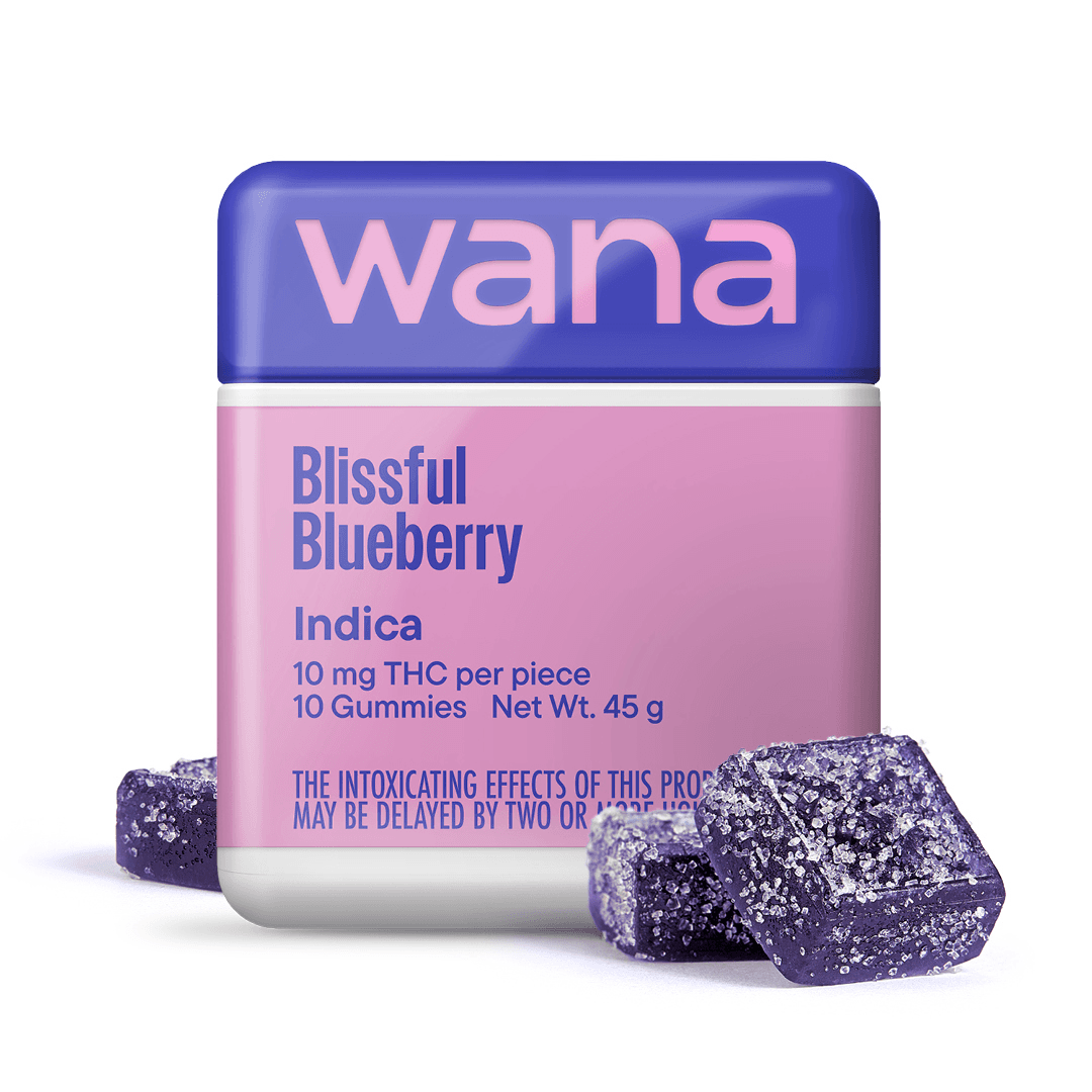 Wana Classic Blissful Blueberry Gummies 10pk/100mg