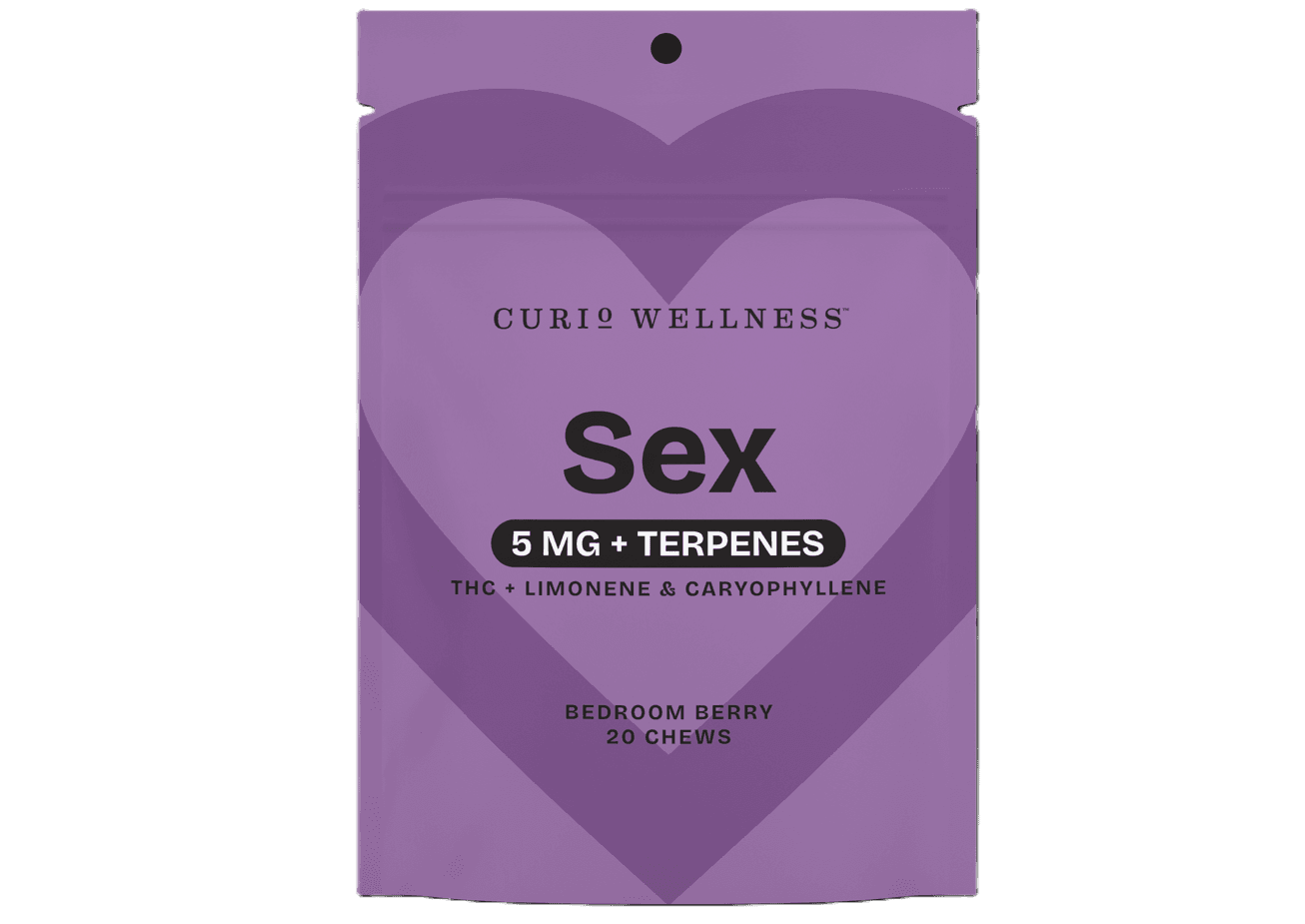 Curio Wellness Sex Bedroom Berry Chews 20pk/100mg