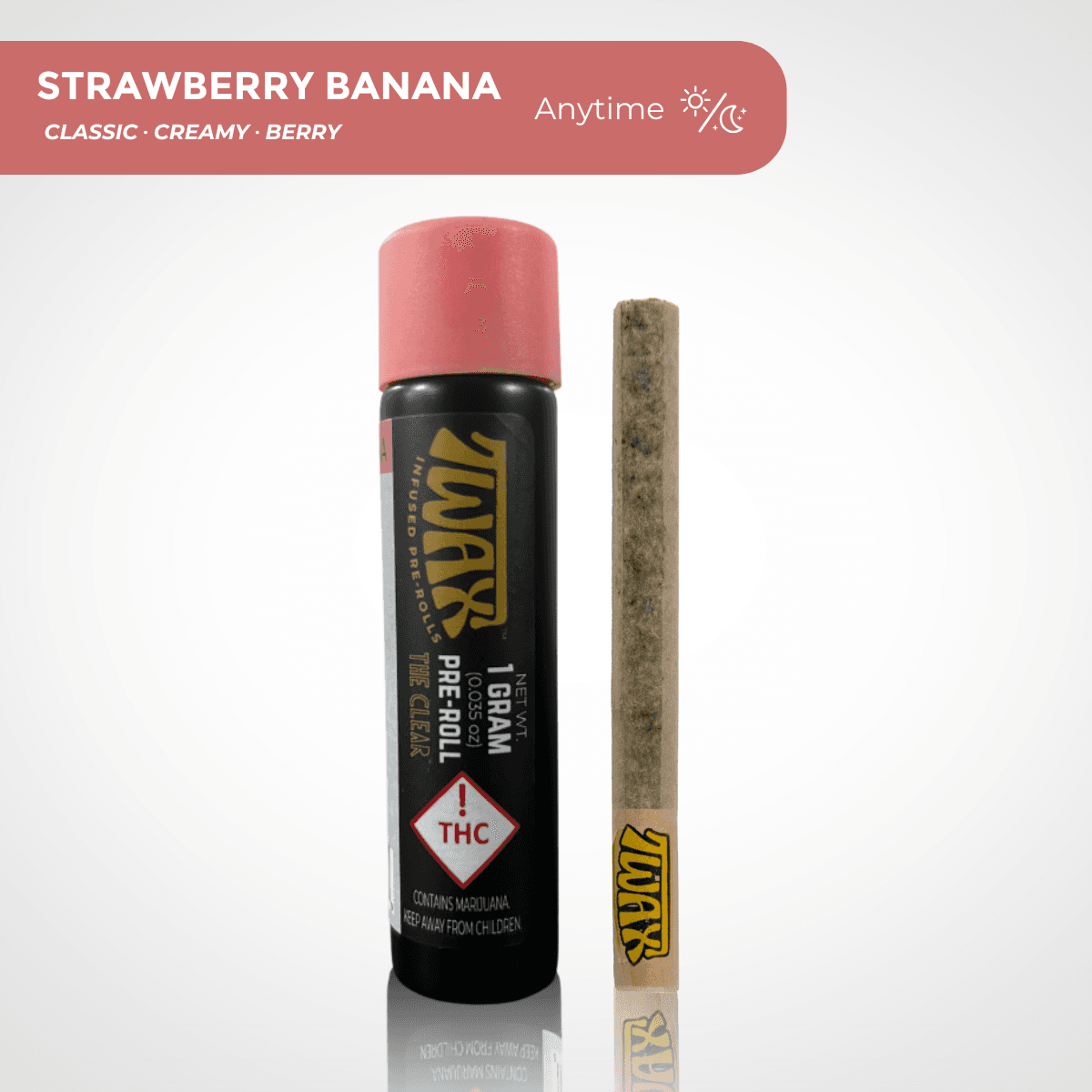 TWAX Strawberry Banana Infused Pre-Roll 1pk/1g