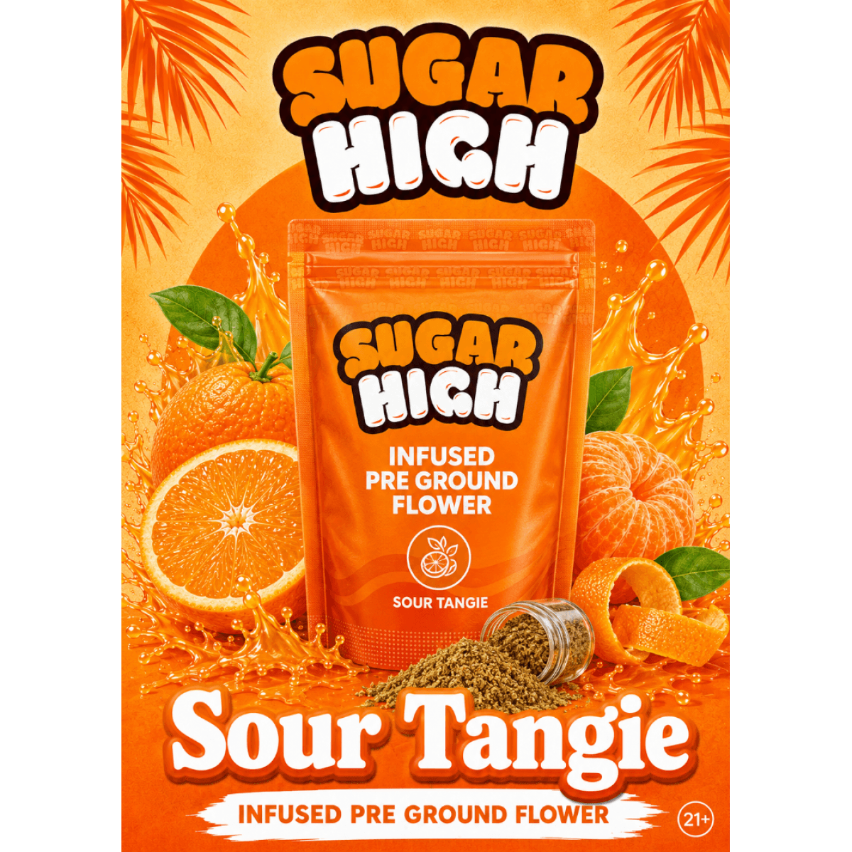 Sugar High Sour Tangie Infused Ground Flower