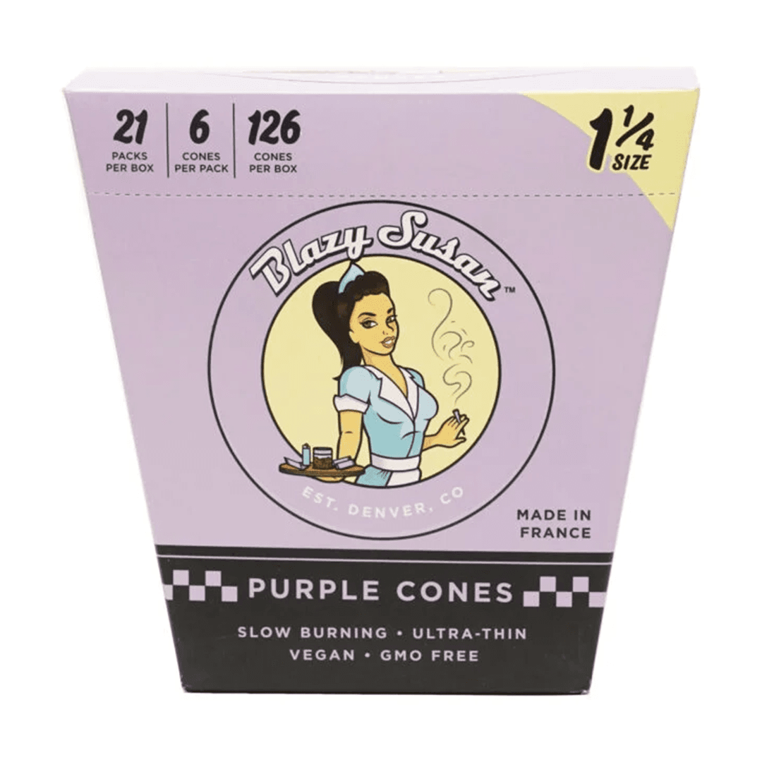 Blazy Susan Purple Paper Cones 1 1/4"