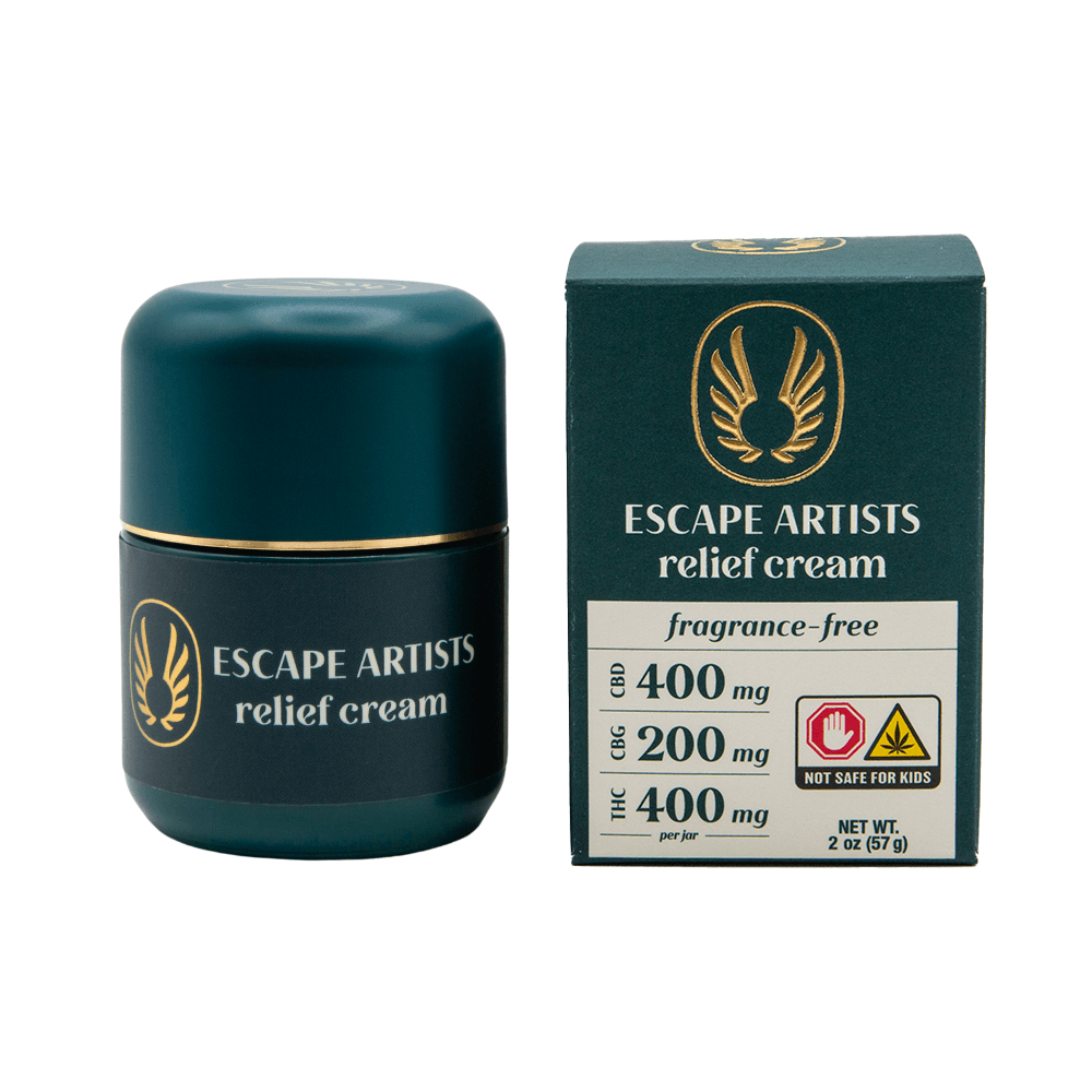 Escape Artists Fragrance Free Relief Cream 4:2:4 CBD:CBG:THC