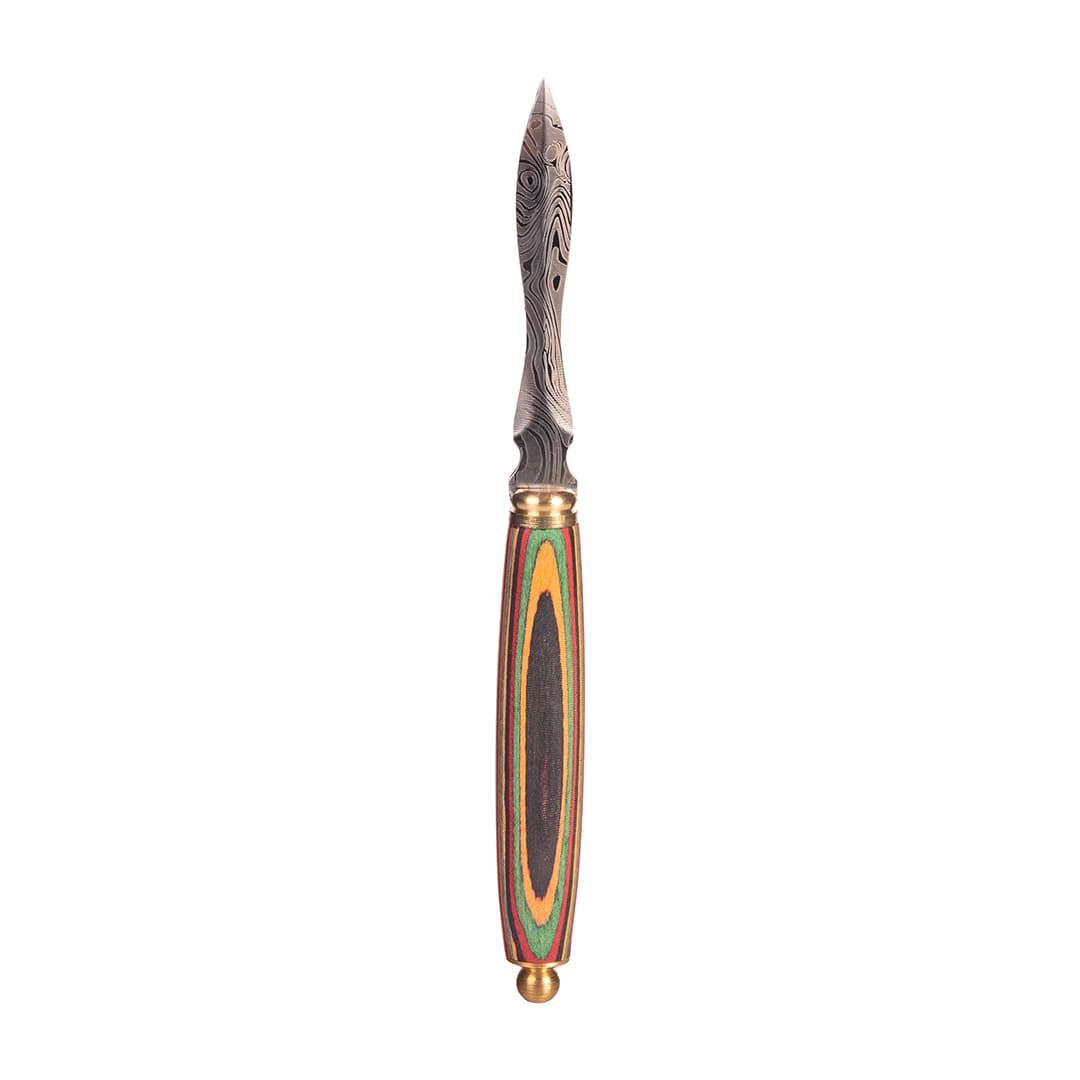 MJ Arsenal Wooden Round Dab Tool Multi-Colored