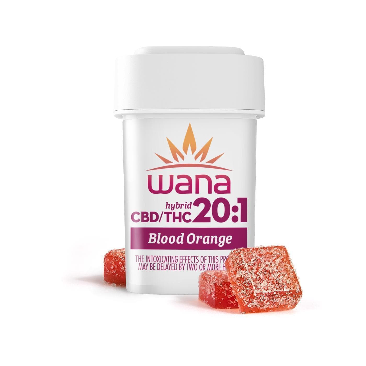 Wana Classic Blood Orange Soft Lozenges 20:1 CBD:THC 10pk/10mg/THC