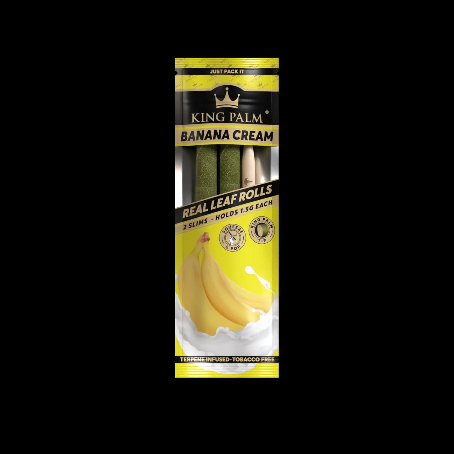 King Palm Slim Rolls Banana Cream