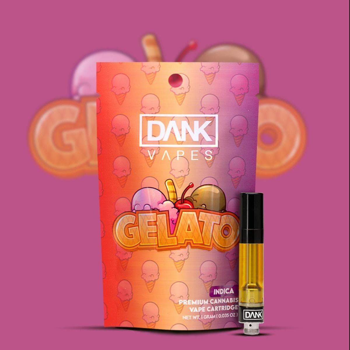 Dank Vapes Gelato Cartridge