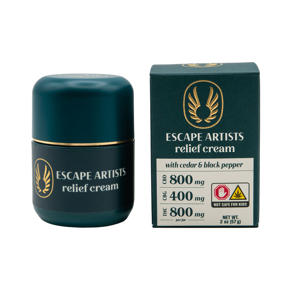 Escape Artists Cedar & Black Pepper Relief Cream 2:2:1 THC:CBD:CBG