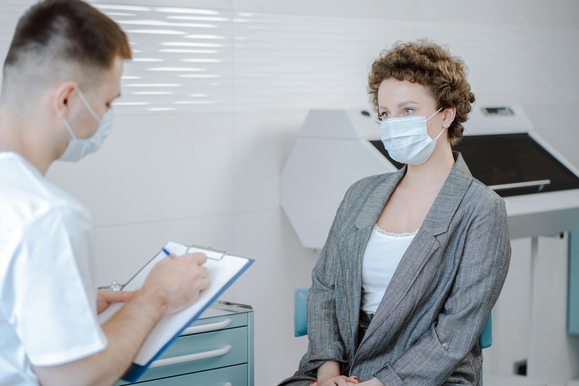 Doctor and patient in professional medical consultation